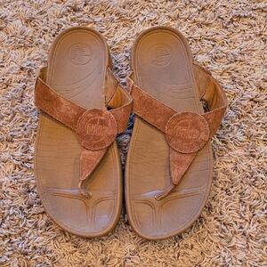 Fitflop Brown Suede Sandals